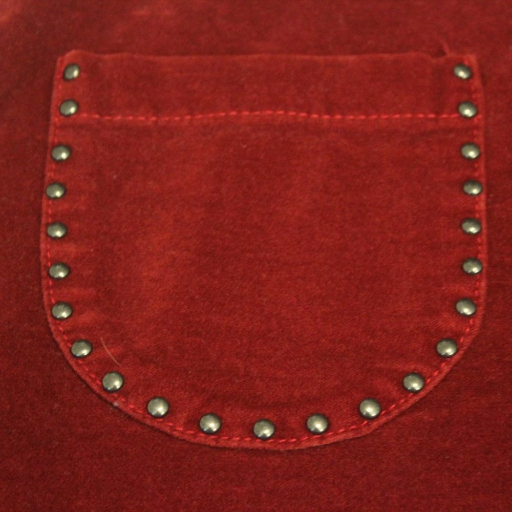 Mossimo Wine Red Velvet Mini - Picture 8 of 13